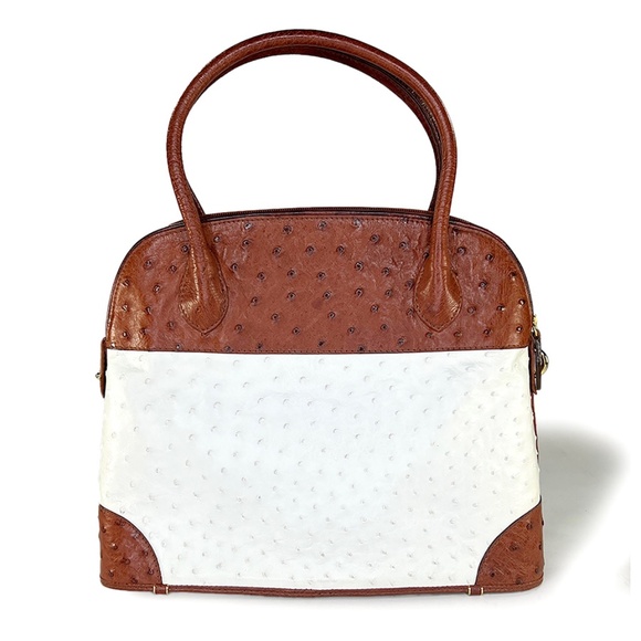 Vintage Women's Classic Bugatti Purse Bag in Ostrich Leather made in S Africa - Picture 4 of 10